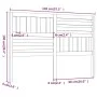 Bettkopfteil aus massivem Kiefernholz, 146 x 4 x 100 cm von vidaXL, Kopf- und Fußteile - Ref: Foro24-814144, Preis: 40,10 €, ...