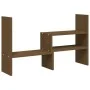 Solid pine wood monitor stand in honey brown color (39-72)x17x43 cm by vidaXL, Computer bases and risers - Ref: Foro24-814012...