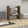 Solid pine wood monitor stand in honey brown color (39-72)x17x43 cm by vidaXL, Computer bases and risers - Ref: Foro24-814012...