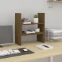 Solid pine wood monitor stand in honey brown color (39-72)x17x43 cm by vidaXL, Computer bases and risers - Ref: Foro24-814012...