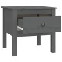 Solid gray pine wood side table 50x50x49 cm by vidaXL, Side tables - Ref: Foro24-813798, Price: 39,65 €, Discount: %