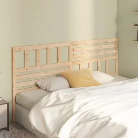 Solid pine wood bed headboard 186x4x100 cm by vidaXL, Headboards and footboards - Ref: Foro24-814159, Price: 51,76 €, Discoun...
