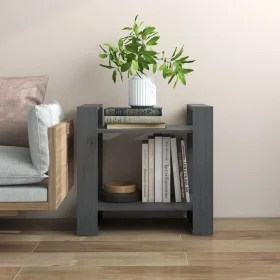 Regal/Raumteiler aus grauem Kiefernholz, 60 x 35 x 57 cm von vidaXL, Bücherregale und Regale - Ref: Foro24-813876, Preis: 32,...