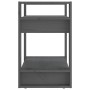 Regal/Raumteiler aus grauem Kiefernholz, 60 x 35 x 57 cm von vidaXL, Bücherregale und Regale - Ref: Foro24-813876, Preis: 32,...