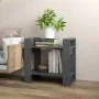 Estantería/divisor de espacios madera pino gris 60x35x57 cm de vidaXL, Librerías y estanterías - Ref: Foro24-813876, Precio: ...