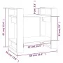 Estantería/divisor de espacios madera pino gris 60x35x57 cm de vidaXL, Librerías y estanterías - Ref: Foro24-813876, Precio: ...