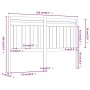 Honey brown solid pine wood bed headboard 166x4x100 cm by vidaXL, Headboards and footboards - Ref: Foro24-814107, Price: 55,3...