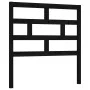 Cabecero de cama madera maciza de pino negro 81x4x100 cm de vidaXL, Cabeceros y pies de cama - Ref: Foro24-814173, Precio: 27...
