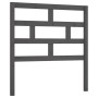 Solid gray pine wood bed headboard 81x4x100 cm by vidaXL, Headboards and footboards - Ref: Foro24-814171, Price: 27,33 €, Dis...