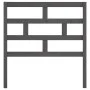 Solid gray pine wood bed headboard 81x4x100 cm by vidaXL, Headboards and footboards - Ref: Foro24-814171, Price: 27,33 €, Dis...