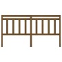 Honey brown solid pine wood bed headboard 206x4x100 cm by vidaXL, Headboards and footboards - Ref: Foro24-814117, Price: 47,6...