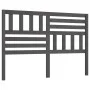 Solid gray pine wood bed headboard 166x4x100 cm by vidaXL, Headboards and footboards - Ref: Foro24-814156, Price: 58,00 €, Di...