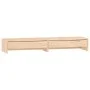 Soporte para monitor madera maciza de pino 100x27x15 cm de vidaXL, Bases y elevadores para ordenadores - Ref: Foro24-813959, ...