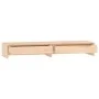 Soporte para monitor madera maciza de pino 100x27x15 cm de vidaXL, Bases y elevadores para ordenadores - Ref: Foro24-813959, ...