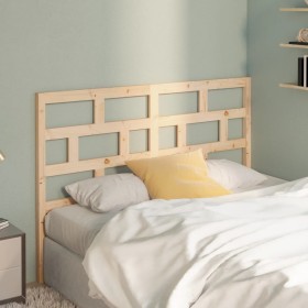 Cabecero de cama madera maciza de pino 141x4x100 cm de vidaXL, Cabeceros y pies de cama - Ref: Foro24-814189, Precio: 47,96 €...