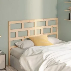 Solid pine wood bed headboard 141x4x100 cm by vidaXL, Headboards and footboards - Ref: Foro24-814189, Price: 41,22 €, Discoun...