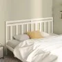 Solid white pine wood bed headboard 206x4x100 cm by vidaXL, Headboards and footboards - Ref: Foro24-814115, Price: 35,05 €, D...
