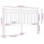 Honey brown solid pine wood bed headboard 146x4x100 cm by vidaXL, Headboards and footboards - Ref: Foro24-814097, Price: 43,1...
