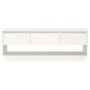 Solid white pine wood TV cabinet 110.5x34x40 cm by vidaXL, TV Furniture - Ref: Foro24-813845, Price: 73,94 €, Discount: %