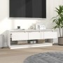 Massiver TV-Schrank aus weißem Kiefernholz, 110,5 x 34 x 40 cm von vidaXL, TV-Möbel - Ref: Foro24-813845, Preis: 74,81 €, Rab...