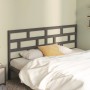 Bettkopfteil aus massivem grauem Kiefernholz, 206 x 4 x 100 cm von vidaXL, Kopf- und Fußteile - Ref: Foro24-814216, Preis: 65...