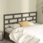 Bettkopfteil aus massivem grauem Kiefernholz, 206 x 4 x 100 cm von vidaXL, Kopf- und Fußteile - Ref: Foro24-814216, Preis: 55...