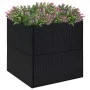 Black synthetic rattan planter 80x80x80 cm by vidaXL, Pots and planters - Ref: Foro24-319173, Price: 119,41 €, Discount: %