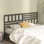 Bettkopfteil aus massivem grauem Kiefernholz, 206 x 4 x 100 cm von vidaXL, Kopf- und Fußteile - Ref: Foro24-814166, Preis: 54...