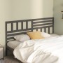 Solid gray pine wood bed headboard 206x4x100 cm by vidaXL, Headboards and footboards - Ref: Foro24-814166, Price: 74,28 €, Di...