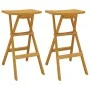 3-piece folding bar set solid teak wood by vidaXL, Garden sets - Ref: Foro24-3100777, Price: 354,28 €, Discount: %