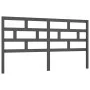 Solid gray pine wood bed headboard 186x4x100 cm by vidaXL, Headboards and footboards - Ref: Foro24-814211, Price: 53,51 €, Di...