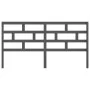 Solid gray pine wood bed headboard 186x4x100 cm by vidaXL, Headboards and footboards - Ref: Foro24-814211, Price: 53,51 €, Di...