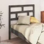 Bettkopfteil aus massivem grauem Kiefernholz, 96 x 4 x 100 cm von vidaXL, Kopf- und Fußteile - Ref: Foro24-814176, Preis: 34,...