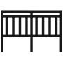 Cabecero de cama madera maciza de pino negro 126x4x100 cm de vidaXL, Cabeceros y pies de cama - Ref: Foro24-814088, Precio: 2...