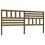 Honey brown solid pine wood bed headboard 206x4x100 cm by vidaXL, Headboards and footboards - Ref: Foro24-814167, Price: 73,4...