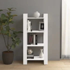 White solid wood shelf/space divider 60x35x125 cm by vidaXL, Bookcases and shelves - Ref: Foro24-813885, Price: 52,93 €, Disc...