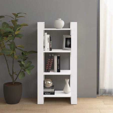Weißes Massivholzregal/Raumteiler 60x35x125 cm von vidaXL, Bücherregale und Regale - Ref: Foro24-813885, Preis: 53,43 €, Raba...