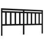 Solid black pine wood bed headboard 186x4x100 cm by vidaXL, Headboards and footboards - Ref: Foro24-814113, Price: 46,49 €, D...
