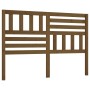 Honey brown solid pine wood bed headboard 146x4x100 cm by vidaXL, Headboards and footboards - Ref: Foro24-814147, Price: 64,7...