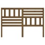 Honey brown solid pine wood bed headboard 146x4x100 cm by vidaXL, Headboards and footboards - Ref: Foro24-814147, Price: 64,7...