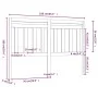 Solid black pine wood bed headboard 166x4x100 cm by vidaXL, Headboards and footboards - Ref: Foro24-814108, Price: 31,44 €, D...