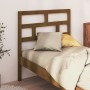 Bettkopfteil aus massivem Kiefernholz in Honigbraun, 106 x 4 x 100 cm von vidaXL, Kopf- und Fußteile - Ref: Foro24-814182, Pr...
