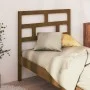 Honey brown solid pine wood bed headboard 106x4x100 cm by vidaXL, Headboards and footboards - Ref: Foro24-814182, Price: 36,1...