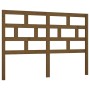 Honey brown solid pine wood bed headboard 146x4x100 cm by vidaXL, Headboards and footboards - Ref: Foro24-814197, Price: 56,5...