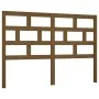 Honey brown solid pine wood bed headboard 146x4x100 cm by vidaXL, Headboards and footboards - Ref: Foro24-814197, Price: 48,5...