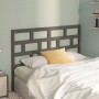 Solid gray pine wood bed headboard 156x4x100 cm by vidaXL, Headboards and footboards - Ref: Foro24-814201, Price: 57,98 €, Di...