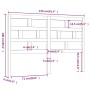 Bettkopfteil aus massivem grauem Kiefernholz, 156 x 4 x 100 cm von vidaXL, Kopf- und Fußteile - Ref: Foro24-814201, Preis: 57...