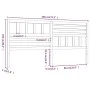 Cabecero de cama madera maciza de pino marrón miel 186x4x100 cm de vidaXL, Cabeceros y pies de cama - Ref: Foro24-814162, Pre...