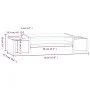 Solid pine wood monitor stand 70x27.5x15 cm by vidaXL, Computer bases and risers - Ref: Foro24-813964, Price: 30,72 €, Discou...