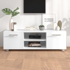 Mueble para TV madera contrachapada blanco 110x40x
